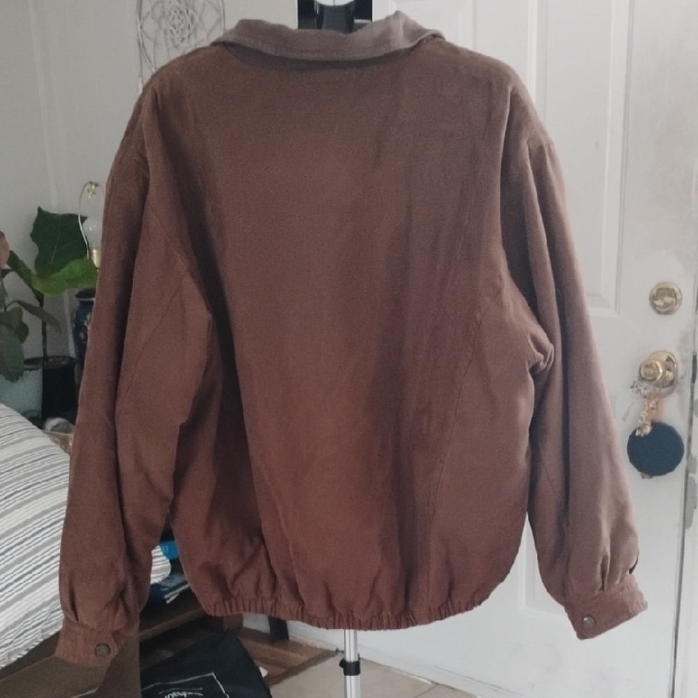 Weatherproof Vintage Quality Men's Xxl Brown Bomber Jacket - Picture 6 of 7